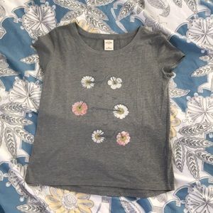 Abercrombie Kids Grey Flower Wheels Shirt